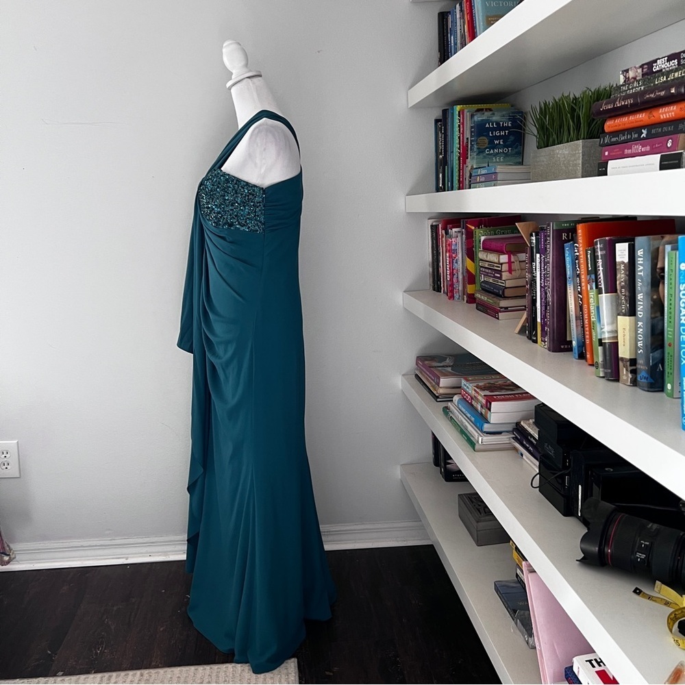 Badgley Mischka Teal Dress - Picture 7 of 16